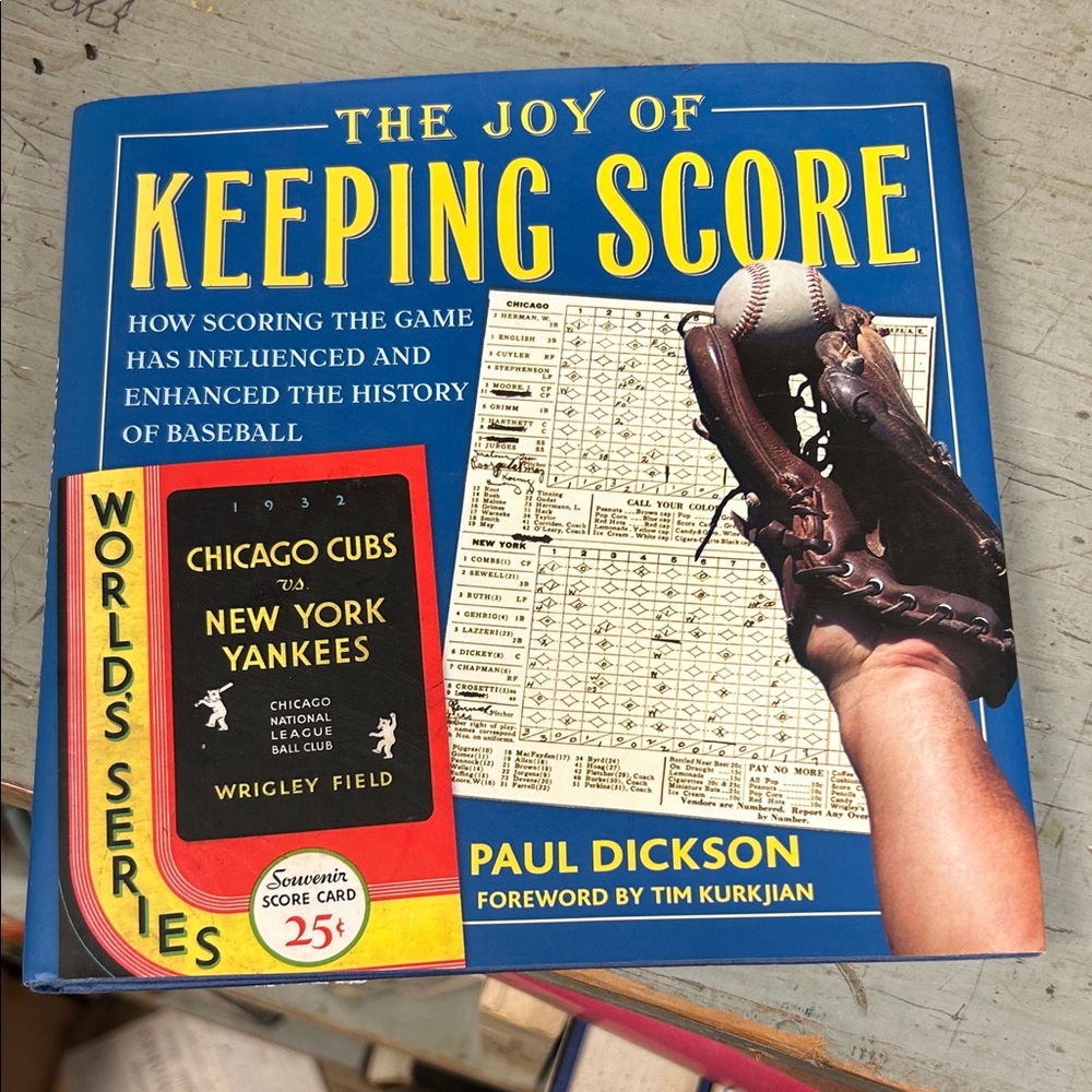 The Joy of Keeping Score Book by Paul Dickson - Blue Cover